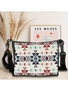 Southwest - Navajo-Navajo Geometric Tote Bag Crossbody Bag, Stylish Shoulder Bag, Daily Light Commuter Bag 6.17