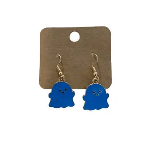 Ghost Earrings: blue