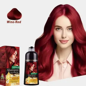 Cherry Red semi-permanent hair dye, gentle nourishing hair dye shampoo, safe and easy to use