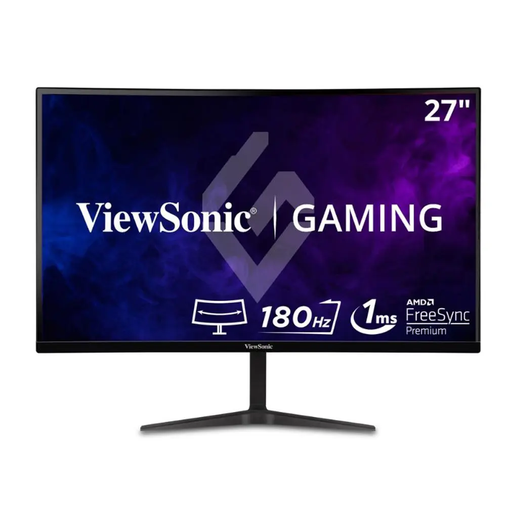 ViewSonic 27" Curved 1440p 1ms 180Hz Gaming Monitor with FreeSync Premium