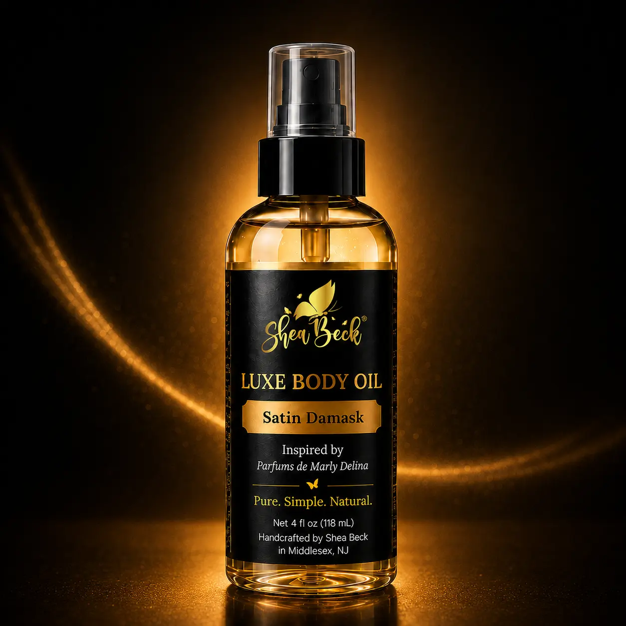 Shea Beck® Satin Damask Luxe Body Oil – Inspired by Parfums de Marly Delina