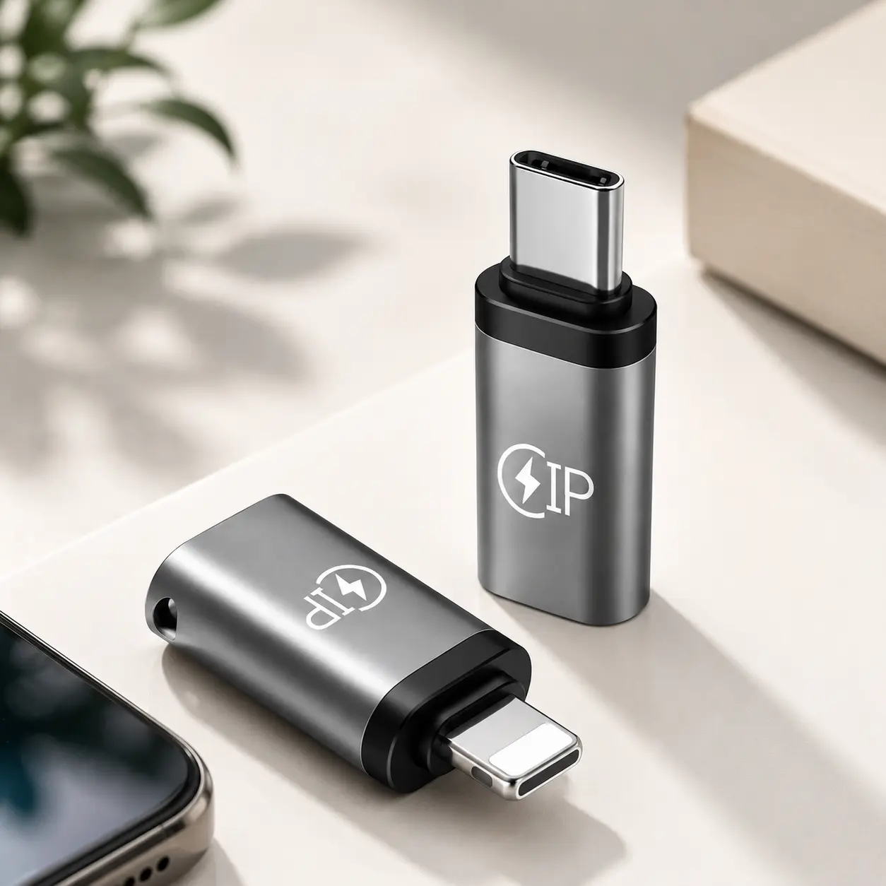 USB C to Lightning Adapter for iPhone 15 16 Series, Type C Female to Lightning Male Converter, Compatible with Lightning Cable Accessories, Charging Adapter for iPhone, iPad, AirPods, Data Transfer Adapter