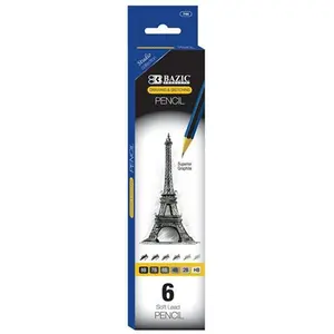 Bazic  Drawing & Sketching Pencil Set (6 Assortment) Pack of 24