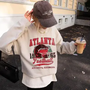 [Sale off up to 50%] Atlanta Football fan shirt, Atlanta sweatshirt, Atlanta football, Game day, Vintage football tee, gifts, streetwear graphic tee
