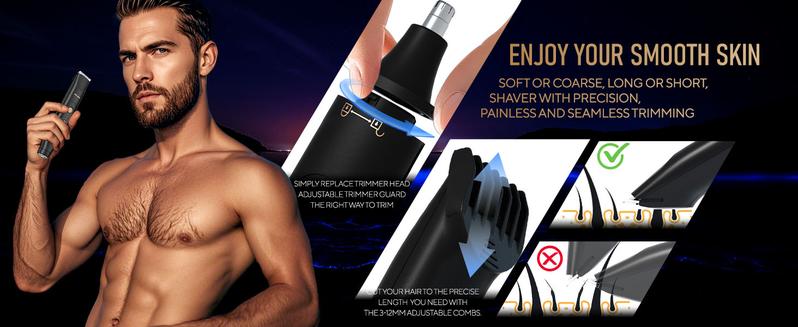 Akunbem Electric Groin Hair Trimmer for Men,Nose Hair Trimmer, Dual Heads Waterproof Ball Pubic Shaver for Male and Female,Replaceable Ceramic Blade Heads, Wet/Dry Body Razor,Husband Gift for Birthday and Halloween & Christmas Comfort Akunbem Electric Groin Hair Trimmer for Men,Nose Hair Trimmer, Dual Heads Waterproof Ball Pubic Shaver for Male and Female,Replaceable Ceramic Blade Heads, Wet/Dry Body Razor,Husband Gift for Birthday and Halloween & Christmas Comfort