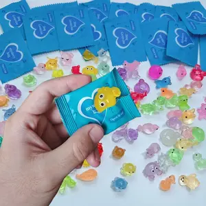 Pocket Store 100 PCS Mini Glow in The Dark Animal Resin Models Random Color for Dollhouse Decor Fairy Garden Birthday Party Gift DIY Crafts Ornaments Desktop Statue Decoration Lightweight Artistic Magical Luminous Glossy