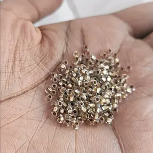 Small Gold Lined Clear Loc Sprinkle Beads, Braid Jewelry Dreadlock Accessories, Dread Sprinkle Beads, Loc Jewelry [Made-to-Order]