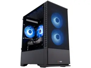 ABS Cyclone Aqua Gaming PC - Windows 11 - Intel Core i5-14400F - RTX 5060 8GB - DLSS 4 - AI-Powered Performance - 32GB DDR4 3200 - 1TB M.2 NVMe SSD - CA14400F50605