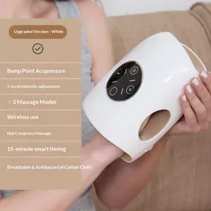 Hand Massager - 3 Modes 5 Intensities 2 Levels of Heated Hand Massage for Arthritis and Wrist Massager Relief in Fingers, Wrists, and Hands Gift for Men Women.