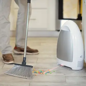 EYEVAC Home Touchless Vacuum Automatic Dustpan - Great for Sweeping Pet Hair Food Dirt Kitchen - Ultra Fast & Powerful, Corded Canister Vacuum, Bagless, Automatic Sensors, 1000 Watt