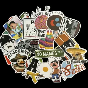 30PCS Mexican Blue-Collar Humor Sticker Pack – Waterproof Vinyl Stickers with Snarky Jokes & Jobsite Laughs for Hard Hats, Toolboxes, Coolers, Bumpers & More