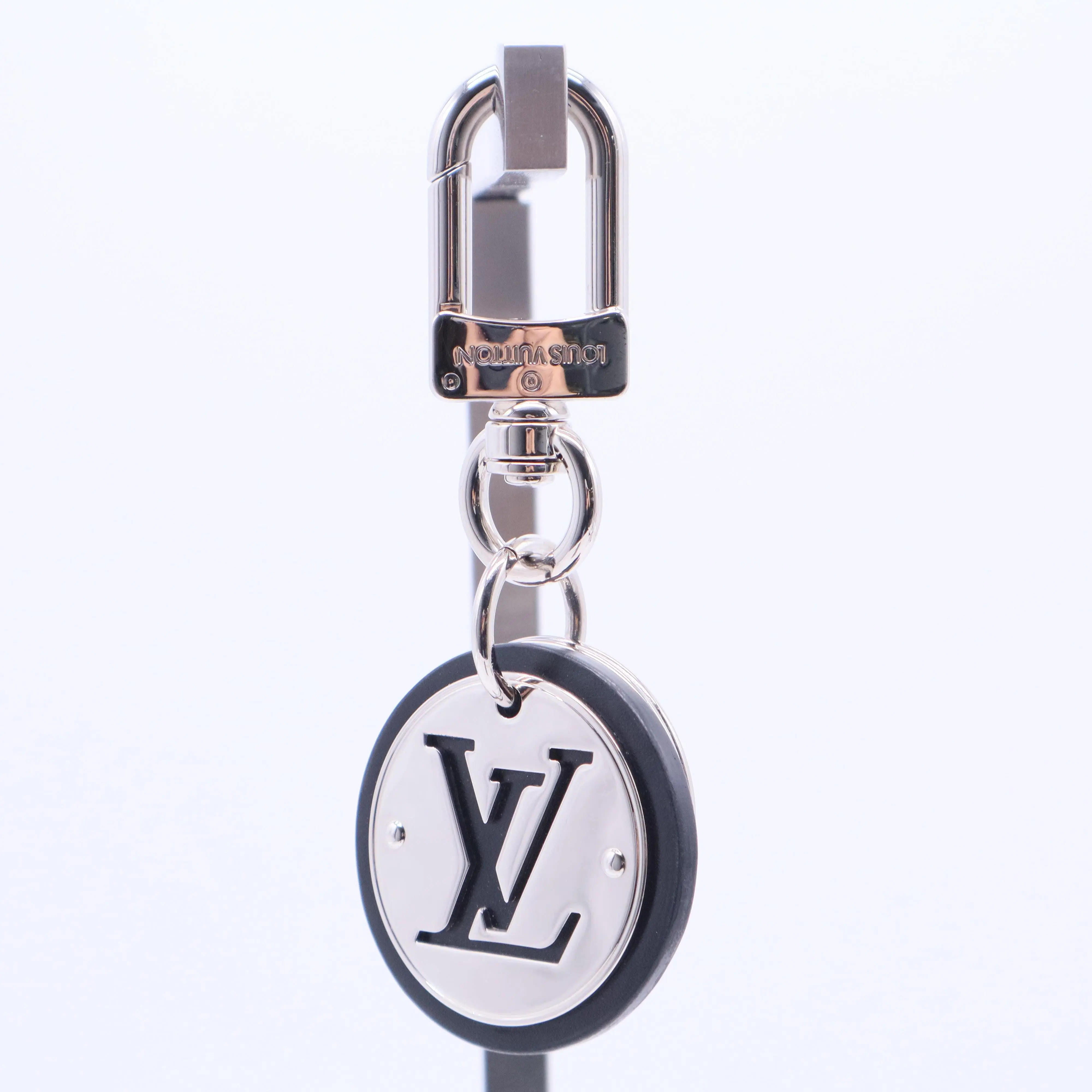 Pre-owned Black Leather Keyring W20151