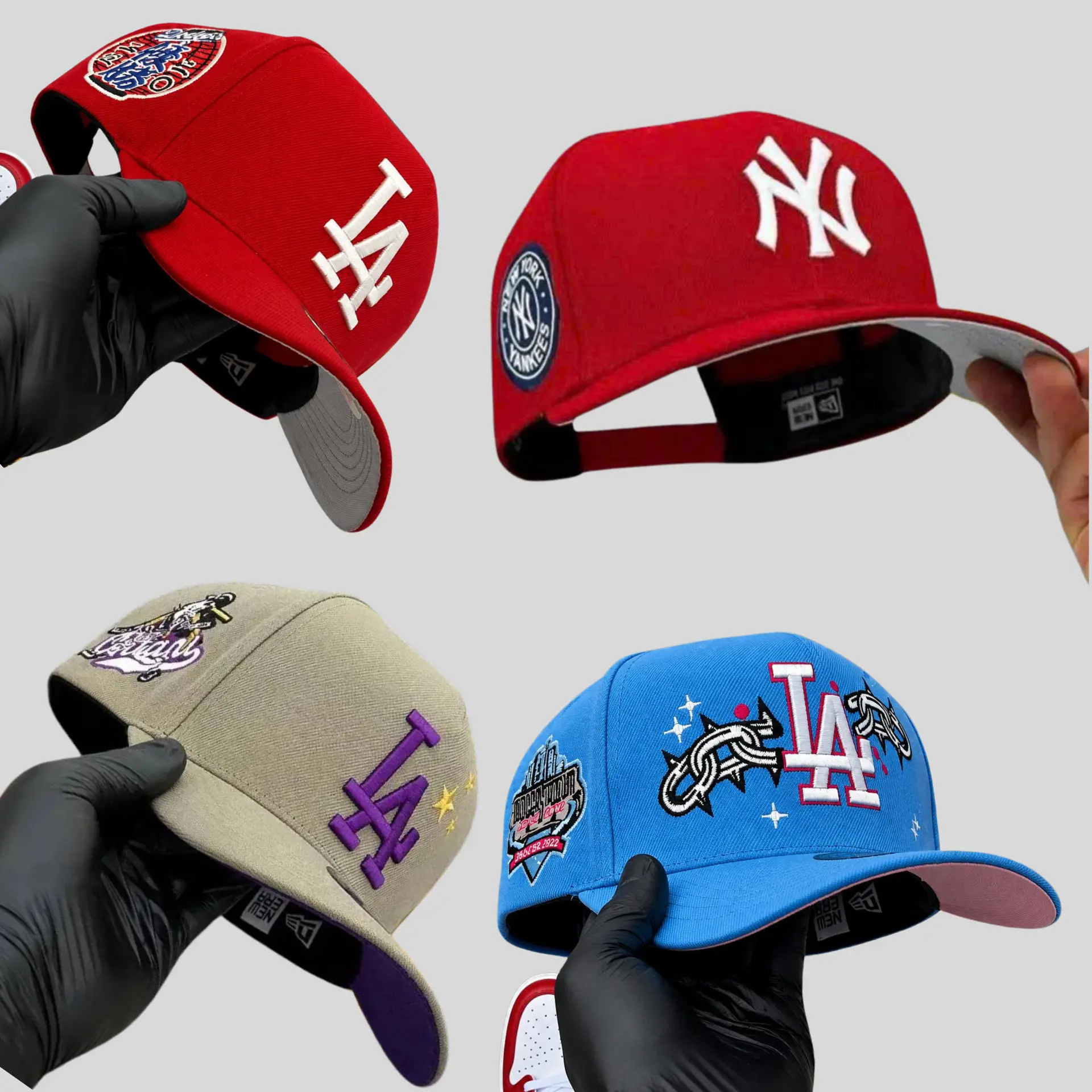 New Era MLB NY Yankees LA Dodgers Premium Outdoor Baseball Cap – Adjustable 9FORTY 59FIFTY Curved Brim Snapback Hat, Embroidered Official Team Logo, Vintage Athletic Streetwear, Trending TikTok USA 2026 Collection