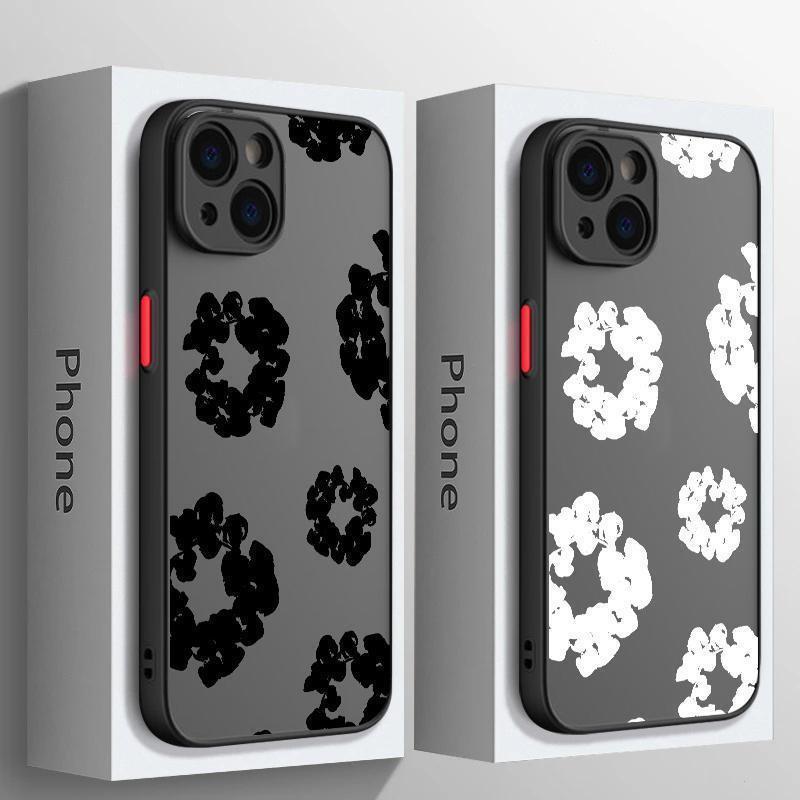 Luxury D-Denims T-Tears Phone Case for iPhone 17 16 15 14 13 12 11 Mini Pro Max X XR XSMax 7 8 6 6s Plus Matte Clear Back Cover with Unique T-Tears Pattern