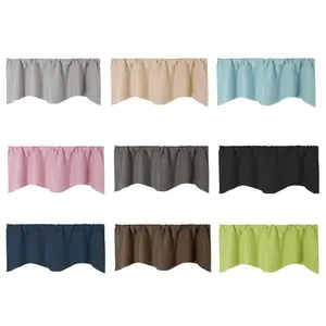 Short Curtain Panel Full-colored Valance Half-sheet for