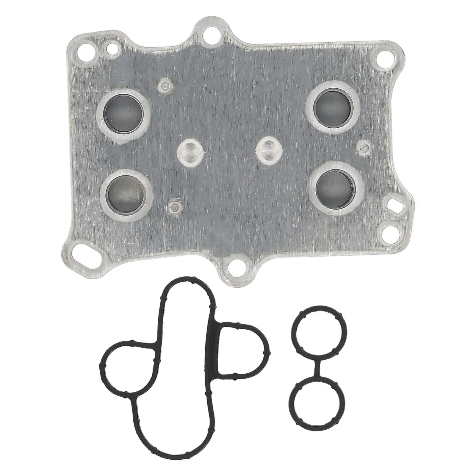 Silver Engine Oil Cooler compatible for Dodge Dart compatible for Fiat 500 1.4L 12-16 55236756 w/ Gasket