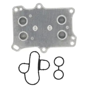 Silver Engine Oil Cooler compatible for Dodge Dart compatible for Fiat 500 1.4L 12-16 55236756 w/ Gasket