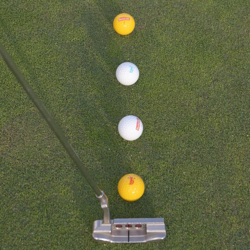 Brekkline Max3 Golf Balls - 3 Piece Urethane - Red & Yellow, 6 Packs Each + 30 Pack Brekkline Tees