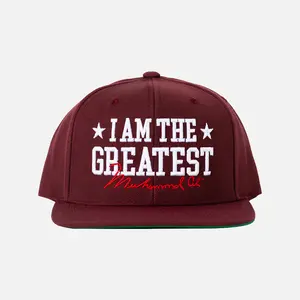 Contenders Clothing Unisex 6-Panel Muhammad Quote Embroidered Snapback Hat, Casual Outfits Cap, Sporty Fashion Accessory, Embroidered Snapback Cap