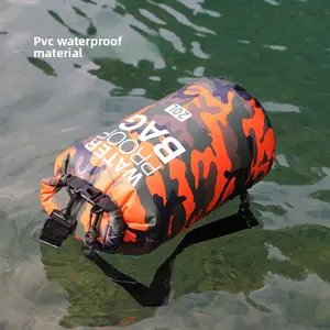 Outdoor sports camouflage waterproof bag, multi-functional waterproof bag, swimming backpack, beach bucket bag, seaside backpack