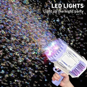 Bubble Machine with Colorful Lights and Thousands Bubbles, Outdoor Beach Toy,Children's Birthday Gifts,Party Wedding Atmosphere Props