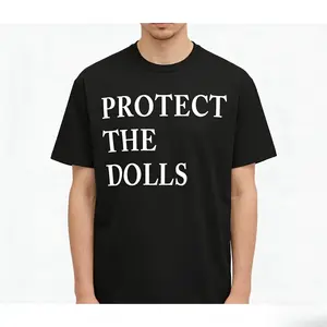 Protect The Dolls Pedro Pascal T-Shirt, Unisex Transgender Rights Graphic Tee, Sarcastic Human Rights Novelty Short Sleeve Apparel for Men and Women, Aesthetic Solidarity Equality Fashion Top, Viral LGBTQ Streetwear Shirt