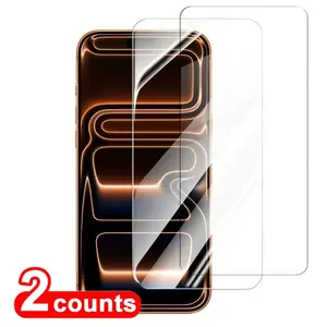 2-Pack Full Coverage HD Tempered Glass Protective Screen Protector for iPhone 17 Pro Max/17 Pro/17 Air/17/16 Pro Max, Thick Glue, High Transparency
