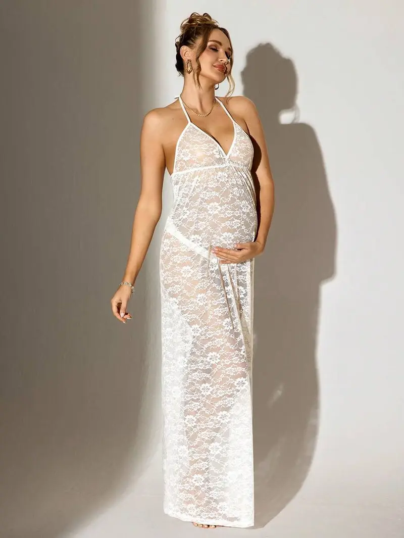 GLOWBUMP Maternity Off-Shoulder Floor-Length Photoshoot Dress Spring White - TikTok Shop GLOWBUMP Maternity Off-Shoulder Floor-Length Photoshoot Dress Spring White - TikTok Shop