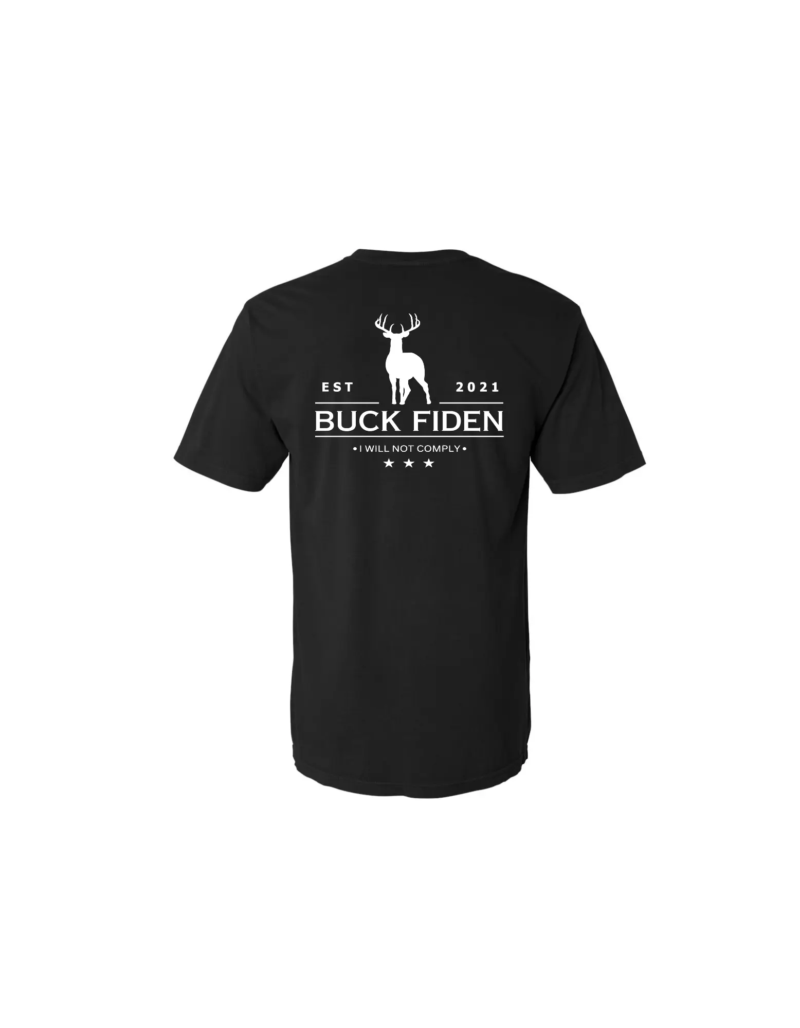 Buck Fiden T-Shirt - DryBlend Moisture Wicking High Quality TShirt Classic Collar
