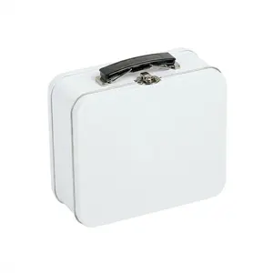 7 3/4" x 3 1/4" x 6" DIY Design Your Own Metal Lunch Box Tin