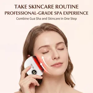 [FLASH SALE] Electric Bian Stone Gua Sha Facial Massager, 6-in-1 Professional Face Sculpting Tool with 9 Heat Levels, Red Light, Ideal Women's Self-Care Gift for Snatched Jawline, Radiant Glow