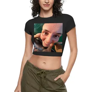 Custom Crop Top Custom Tank Tops for Women Funny Customizde Crop Top White S CWE0316WE1057