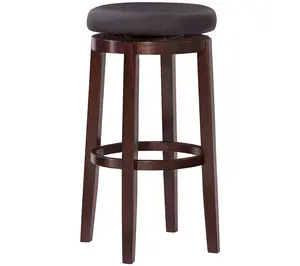 Linon Home Clea Backless Swivel Seat Bar Stool