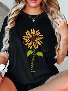 100% Cotton Paraprofessional Para Sunflower Teacher Back To School T-Shirt