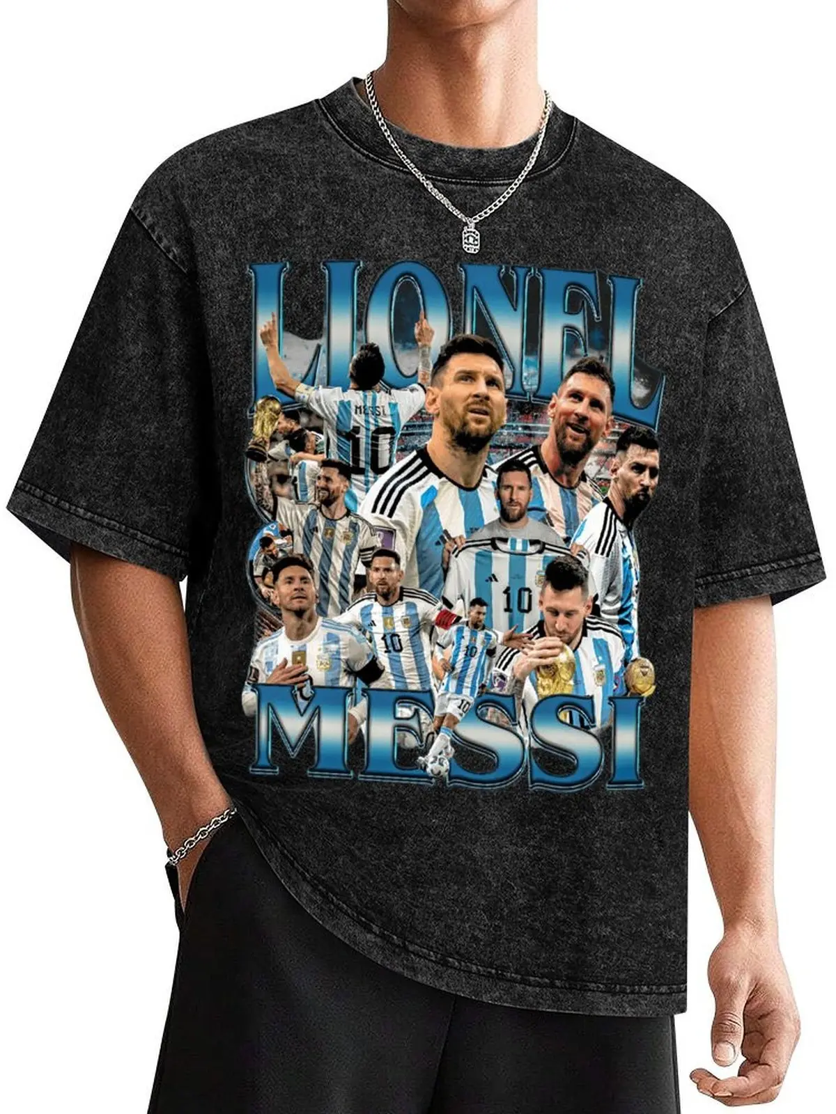 Lionel Messi GOAT Shirt | Argentina Football Legend Graphic Tee | Vintage Soccer Collage T-Shirt | Inter Miami Fan Gift | Viral TikTok Streetwear