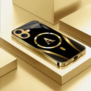 Suitable for [iPhone 17] high-end MagSafe phone case，Features a magnetic attachment function，Choose from all 26 letters—featuring a sophisticated, minimalist design. YM99