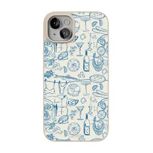 Casely iPhone 15 Case | Dolce Vita | Amalfi Aperitivo | Align Soft-Touch Flexible Bumper Case | Compatible with MagSafe