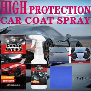 Car Ceramic Coating Set, Paint Care Polishing Film Hydrophobic Gloss Daily Maintenance, Car Detailing Kit, Auto Protection