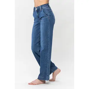 Judy Blue Wide Leg Criss Cross Jean