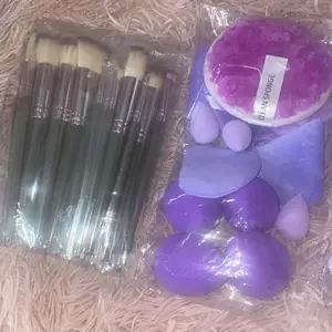 Makeup Tool Set, 47 or 34Pcs/Set Makeup Brush & Bag Sponge & Headband & Brush Cleaning Bowl & Puff& & Wristband, Makeup Accessories for Women, Cosmetic