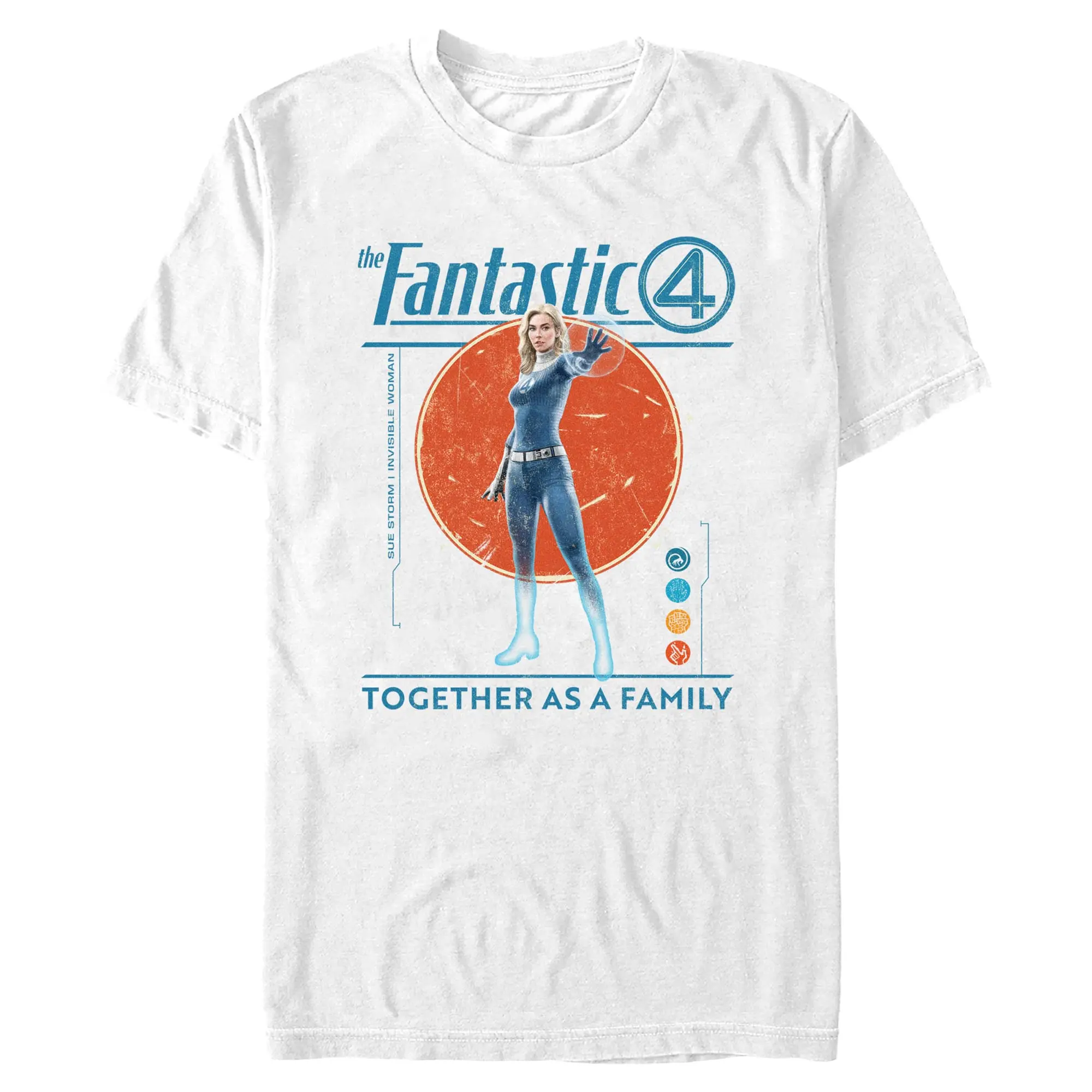Mens The Fantastic Four: First Steps Invisible Woman Family T Shirt