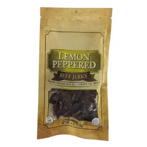 Buc-ee's Tangy Pepper Flavor Beef Jerky - 100% Natural Premium Beef, Tender Texture, Protein-Packed Dried Snack for Travel, Outdoor Adventures, 4 oz Meat Snack