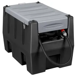 48/58 Gallon Fuel Transfer Tank,  Portable Fuel Tank with 12V Transfer Pump and 13.1ft Rubber Hose, 10.6 GPM Gas Tank, Auto Fueling Nozzle, Black