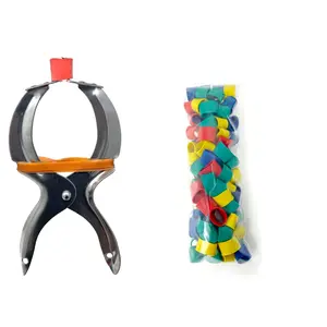 AirFly Crab, Lobster Claw Rubber Bands, Protect Lobsters & Crabs, Cook Safe FDA-Compliant Silicone, Made in USA, 100 pcs - Binder&Assorted Colors