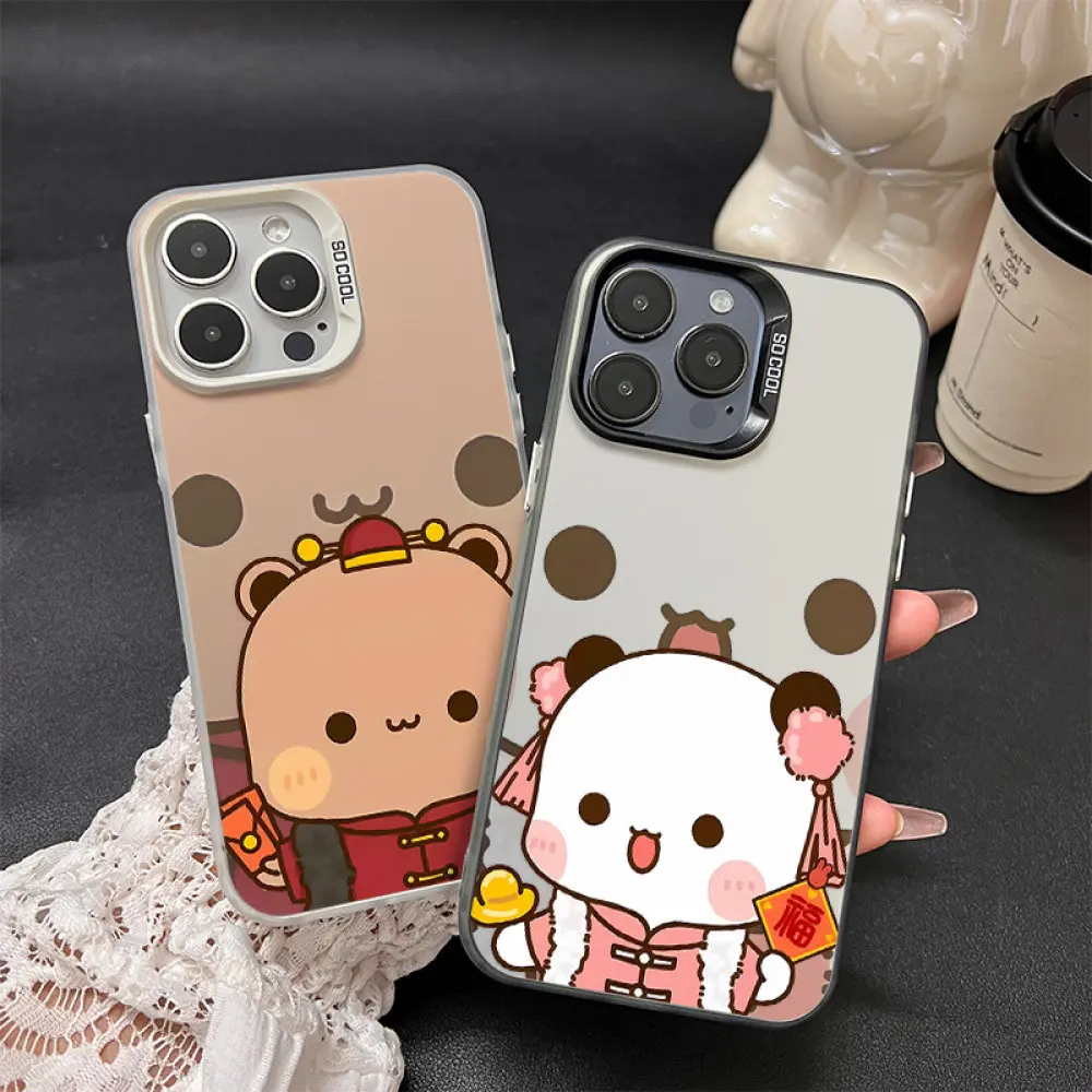 Yi Er  Bubu Phone Cases For  IPhone 16  IPhone 16 15 14 13 12  11PROMAX X XR XSMAX 14PROMAX 13 PLUS Drop-Proof Waterproof Casing Protective Case Cover Protection stitch phone case hello kitty phone case Cellphone Protector  girly iphone cases Smartphone