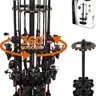 KastKing V16 Rotating Fishing Rod Holder OR V15 Without Rotating Base, Floor Rack Holds Up to 16 Rods & Combos, Space-Saving Pole Organizer with Foam, Durable ABS, Fishing Gear Storage Gift for Men