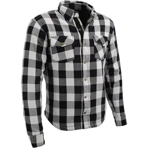 Milwaukee Leather MPM1633 Men's Plaid Flannel Biker Shirt with CE Approved Armor - Reinforced w/Aramid Fiber - X-Large Multi