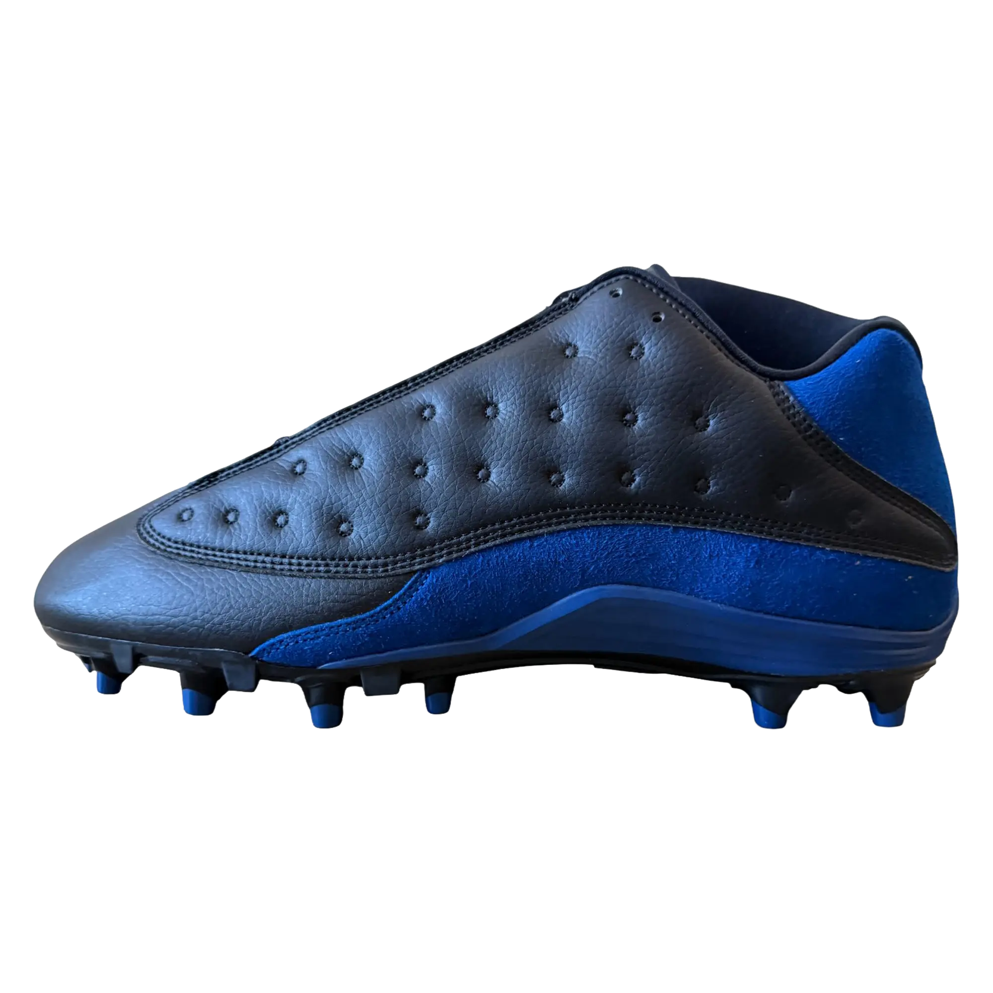 Jordan 13 Low Molded Football Cleats "Black / Blue" FA17 MNJDSP 727 M