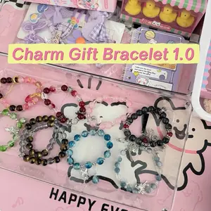 Charm Gift Bracelet 1.0 Handmade Beaded Bracelet with Optional Gift Items Cute Accessories Handmade Jewelry