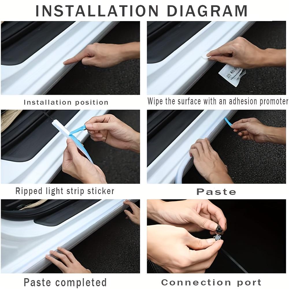 2-in-1 RGB LED Car Ambient Light Strip | Flexible Streamer Underglow & Hood Light | App & Remote Control Multi-Color Atmosphere Lamp | Waterproof DRL Chasing Strip rock lights truck stuff Fuse Assortment Kit with Puller